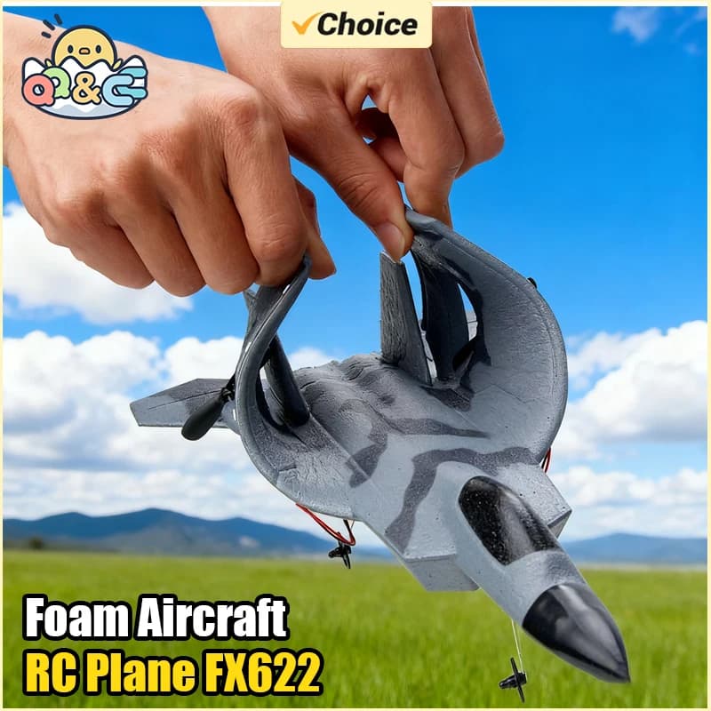 Aerei in schiuma Aerei radiocomandati Aereo FX622 Aereo RC Aliante da caccia Aerei ad ala fissa Regali di compleanno per bambini per ragazzi