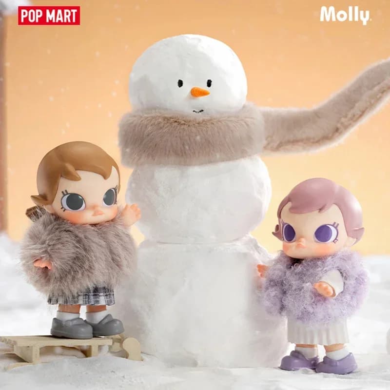 POP MART Baby Molly Winter Fit Check Series Trendy Blind Box Toys Mystery Box Mistery Action Figure Sorpresa Modello carino Compleanno
