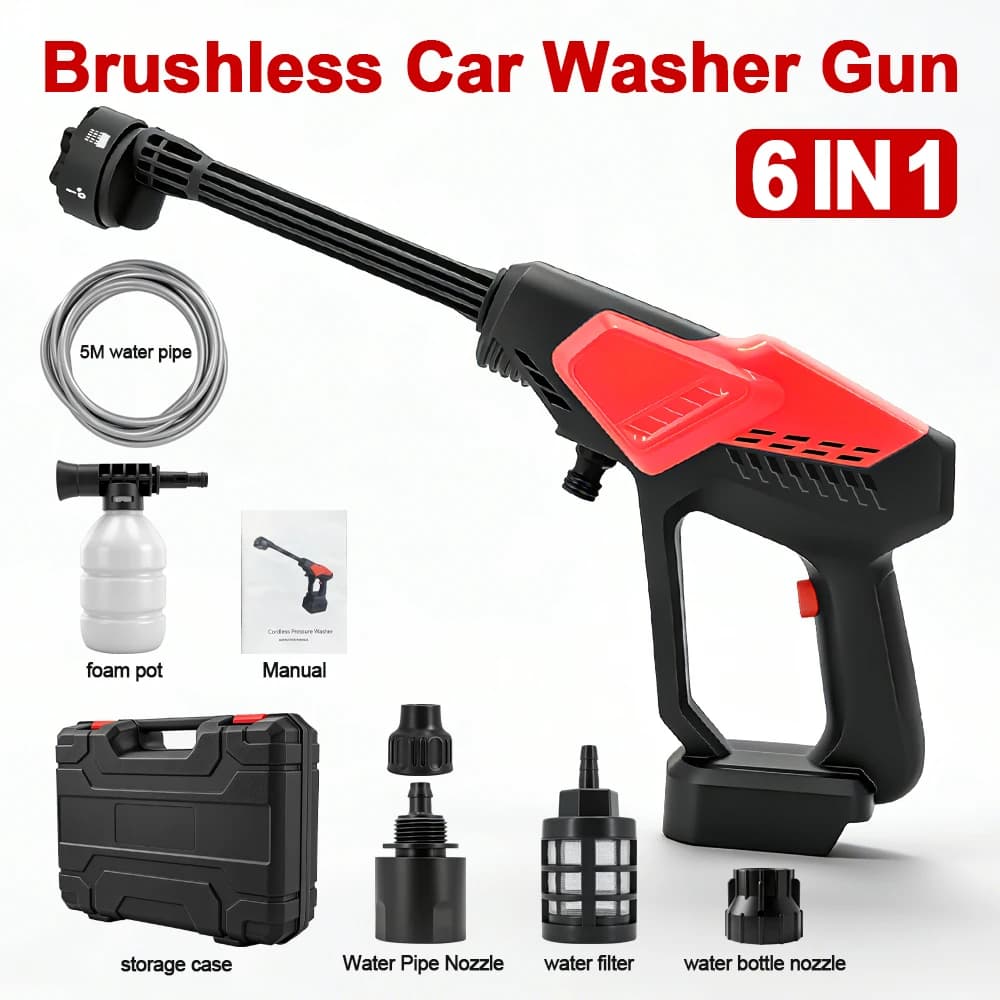 Idropulitrice portatile ad alta pressione da 300 bar, senza spazzole, potente pistola a spruzzo d'acqua per batteria al litio Makita 18V, strumenti per la pulizia del giardino