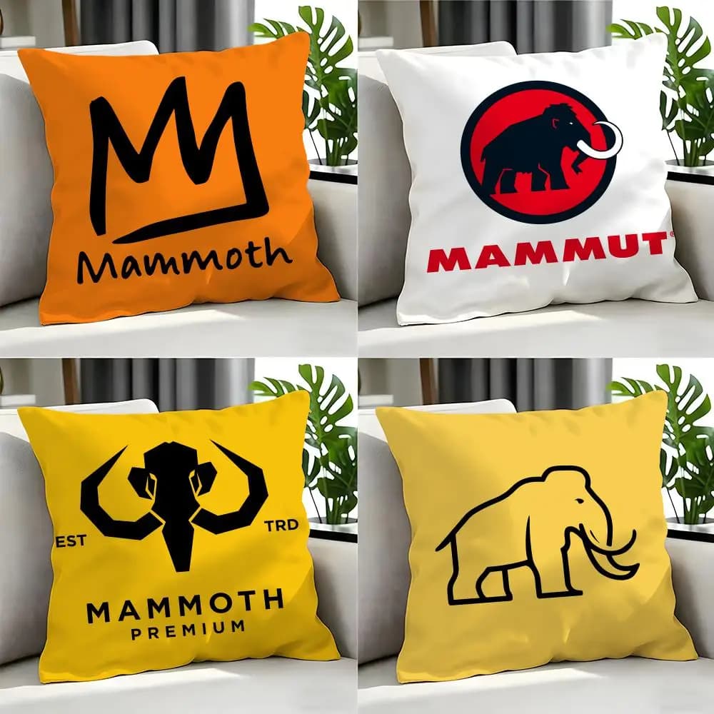 Set di 4 fodere per cuscini da esterno Mammut 50x50 45x45 40x40, federe decorative per divano e arredamento casa