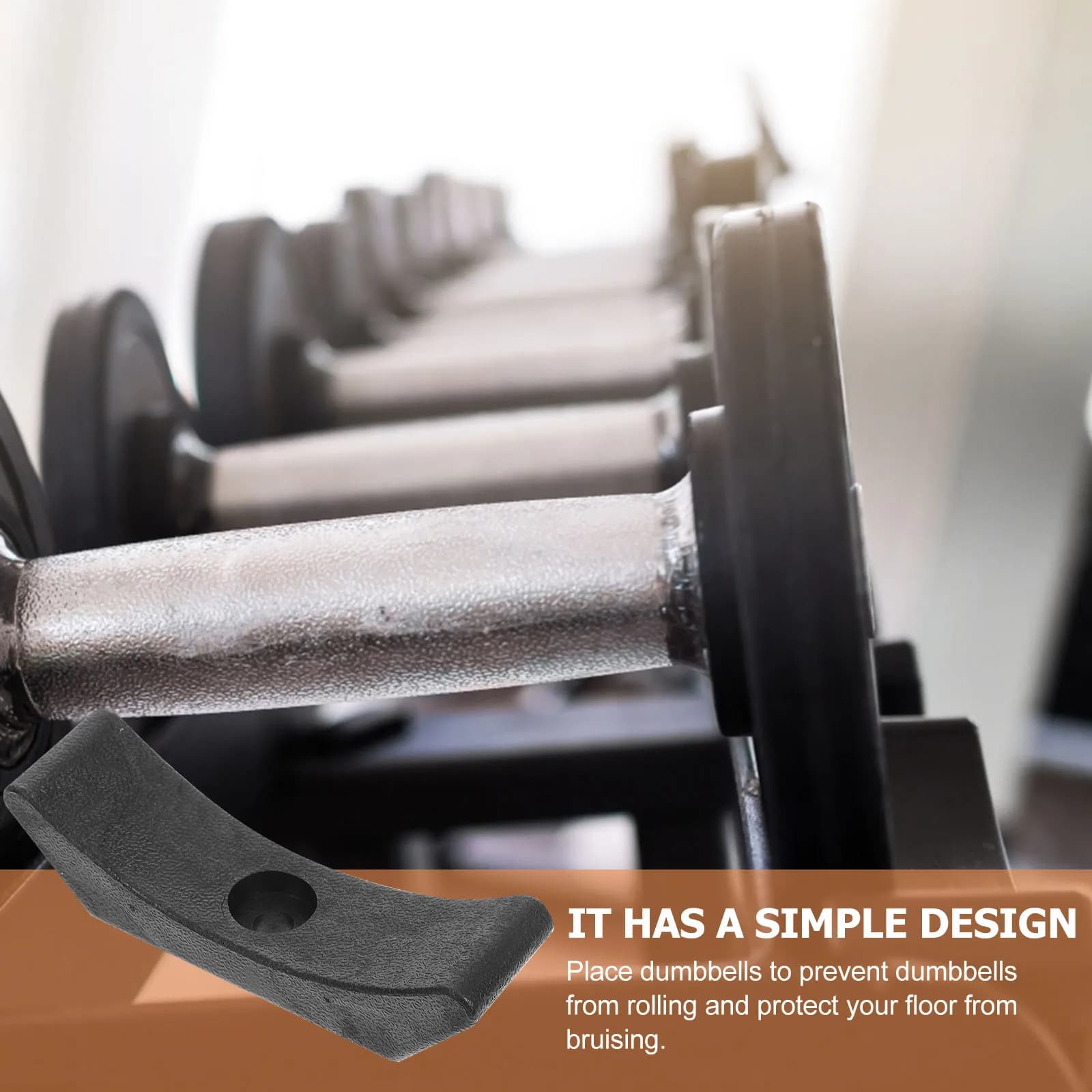 Set di 6 Supporti per Manubri, Robusti e Durevoli, Porta Attrezzi per Palestra Domestica, Accessori per Fitness
