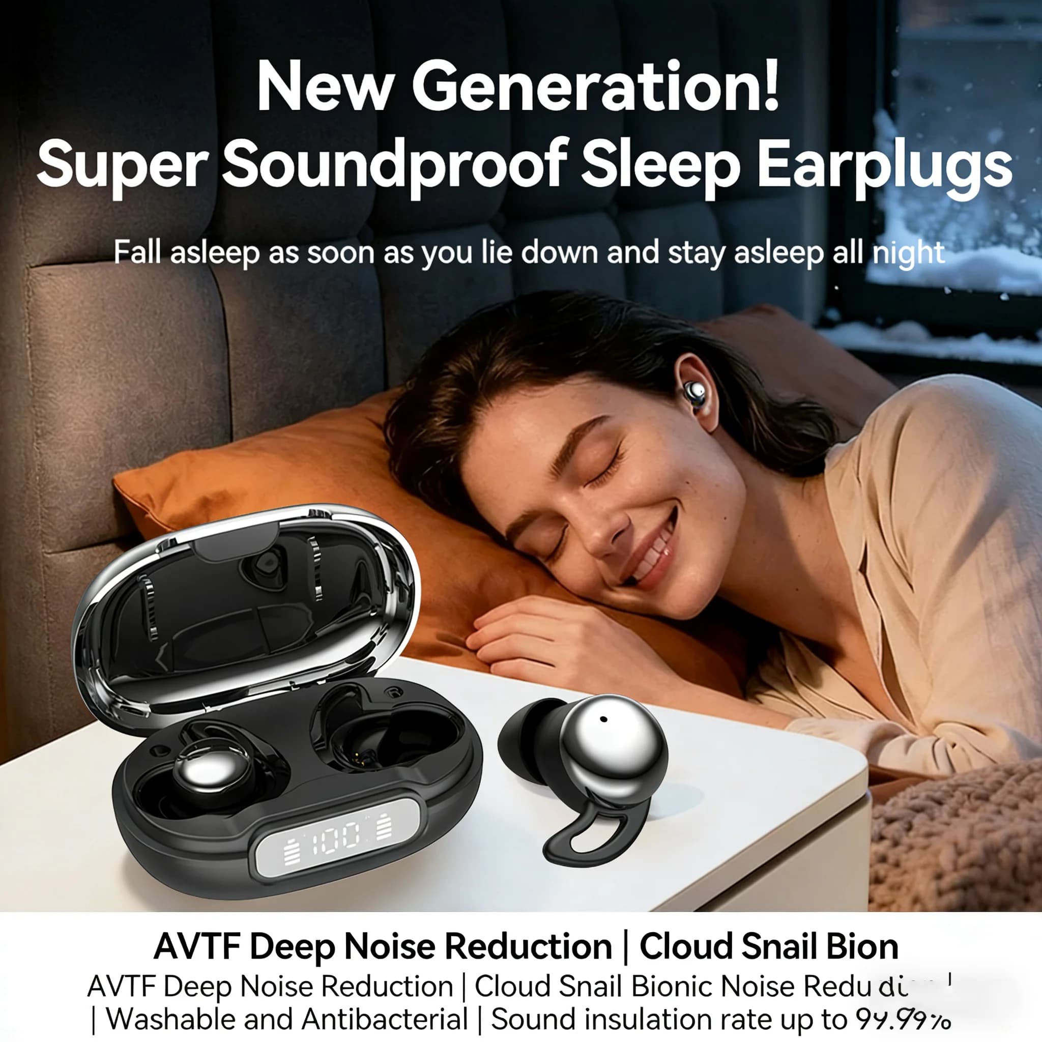 Nuovi auricolari Bluetooth True Wireless TWS Bluetooth 5.4 con cancellazione del rumore ANC
