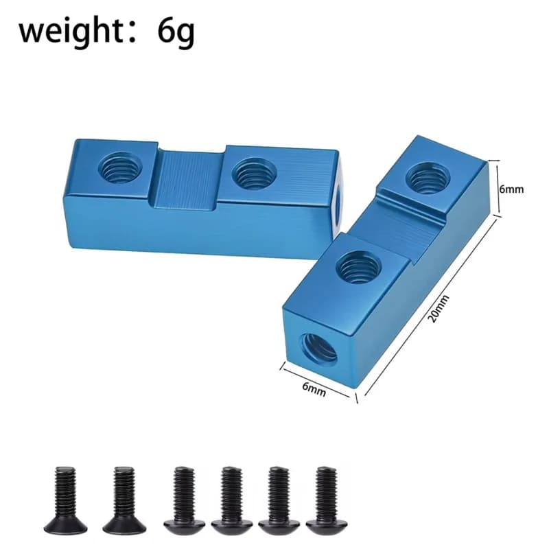 Staffa di montaggio servo WOWFU-RC per auto RC Tamiya CW01 Lunch Box, accessori e parti di aggiornamento
