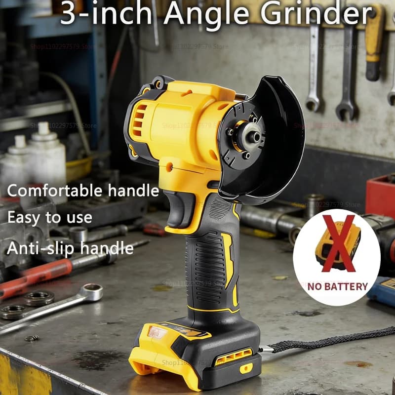 Mini Angle Grinding Machine from 3 Wireless Poles, Polishing and Cutting Machine, Electric Tool Compatible with DeWALT 20V 18V Batteries