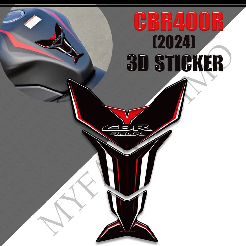 Adesivi Protettivi Laterali Serbatoio Moto (Tank Pad) e Protezioni Ginocchia per CBR400R CBR 400 R 400R 2024