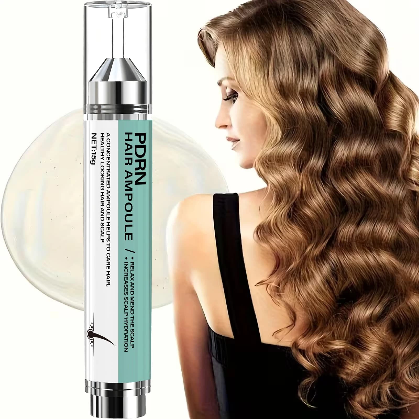 15g repairing vial, with keratin, biotin and natural oils, intensive moisturizing treatment for scalp and hair, fast shipping