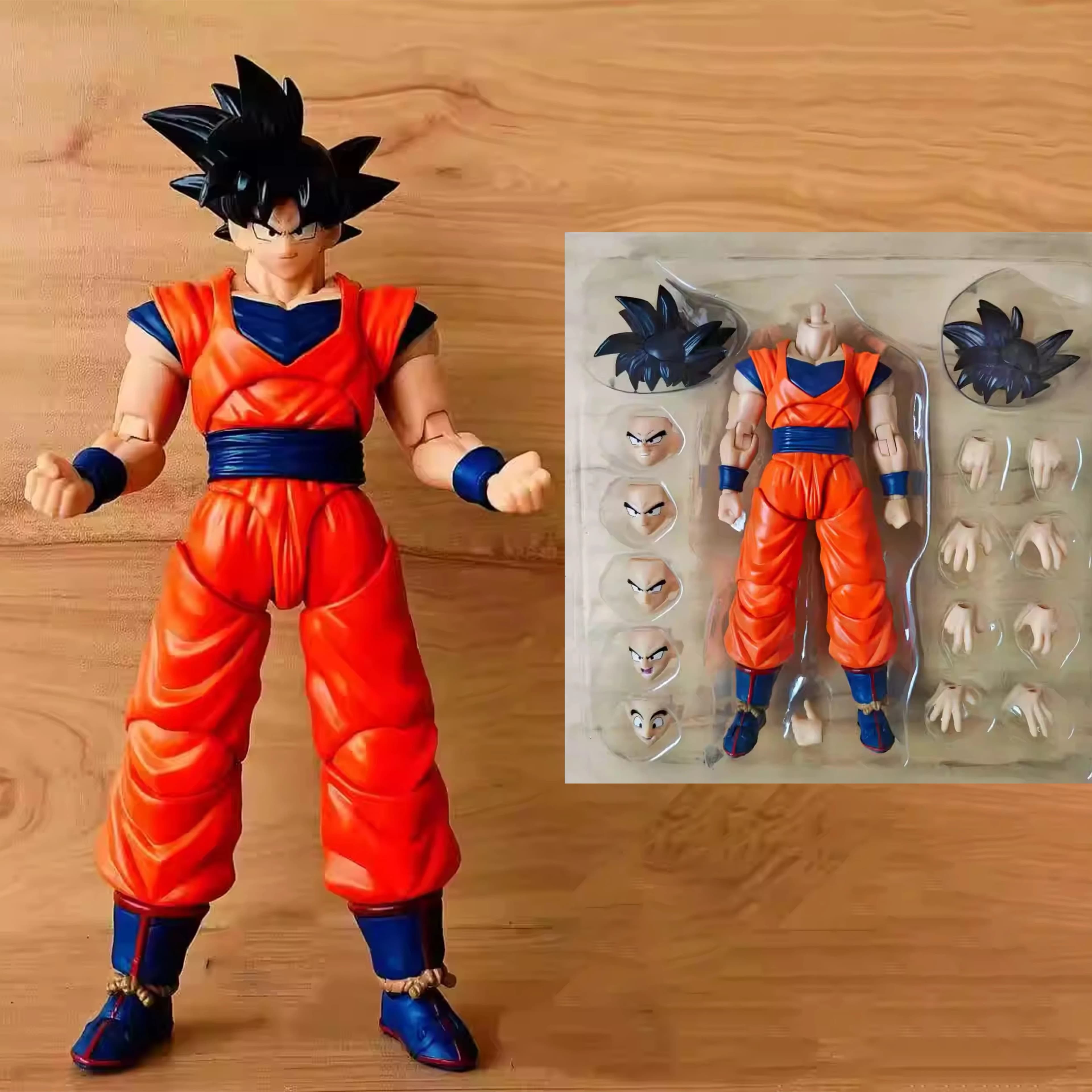 SCTS X NEO Dragon Ball Son Goku Action Figure Son Goku S.H.Figuarts 1/12 Martialist Forever Goku Statua Giocattolo Regalo per Bambini