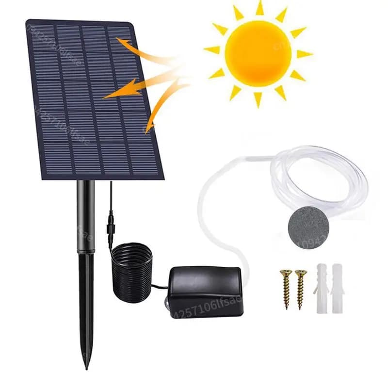 per laghetto ad energia solare Aeratore gorgogliatore per laghetto Pompa ad aria solare Aeratore per acquario Pompa per pannello solare
