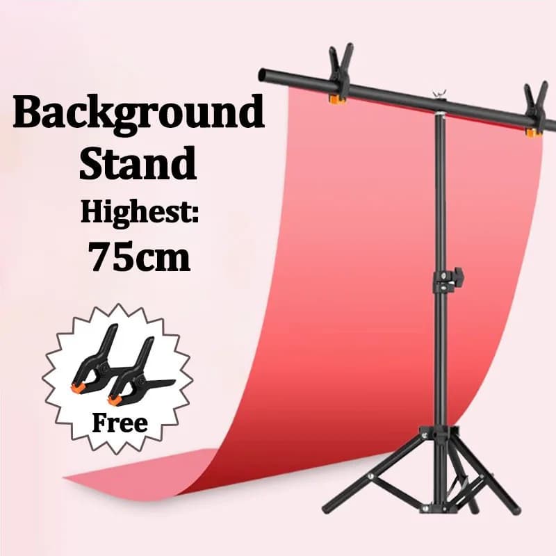 T-shaped Photography Backdrops Stand 19.6 Inches wide Small T Shape Support Light Stands 29.5 Inches Tall Mini Holder For Photo