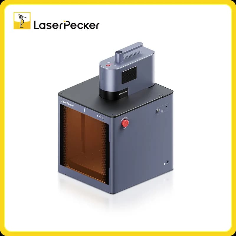 LaserPecker LP5 Incisore laser doppio 20W 8k Laser a diodi in fibra per metallo plastica legno carta pelle pietra