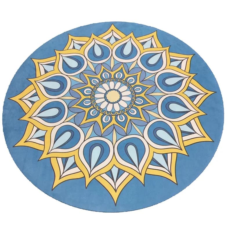 Customized Printed Round Yoga Mat, Kids Rubber Round Yoga Mat