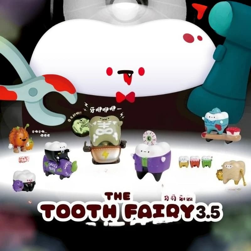 Tooth Decay Series Figure Toy Kawaii Teeth Model Miniature Dental Teaching Figurine for Kid Children Creative Decoration