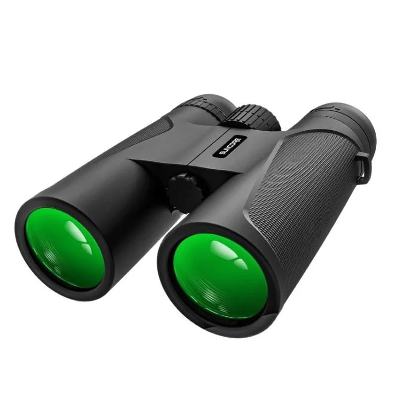Binocolo HD ad alta potenza 12X42 Prisma BAK4 ad alto ingrandimento per binocolo per visione notturna con luce ottica da caccia all'aperto