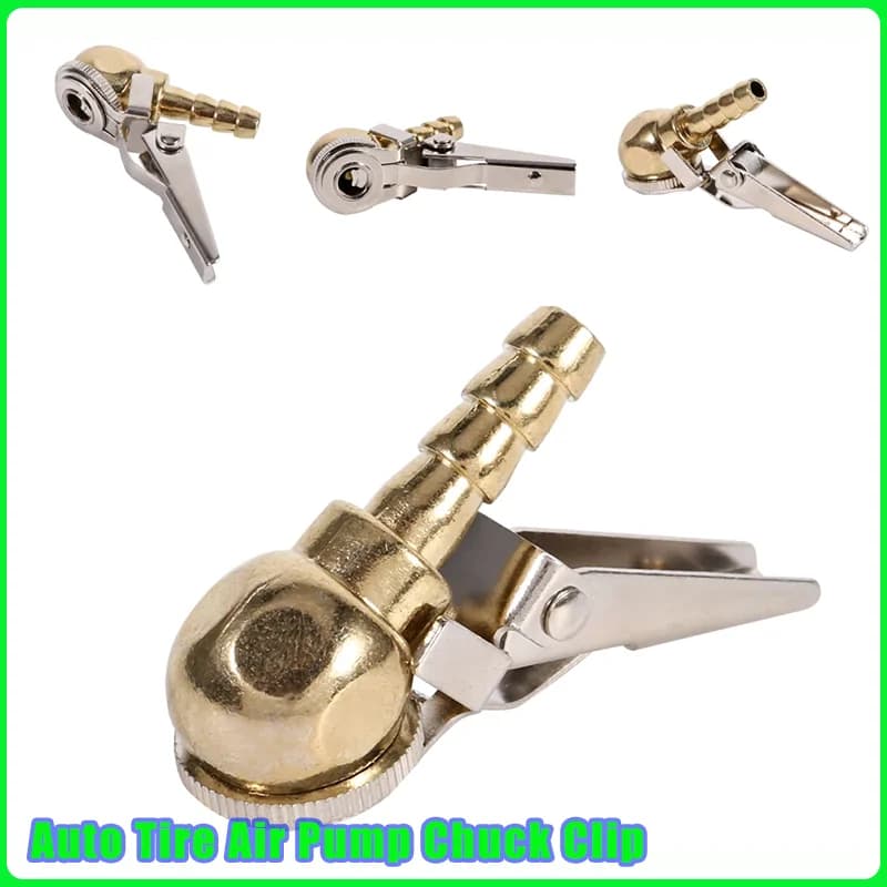 1Pc Gonfiatore per mandrino d'aria per pneumatici con stelo della valvola Pompa d'aria Mandrino Clip Gonfiatore Connettore della valvola Strumenti durevoli di riparazione pneumatici per camion auto