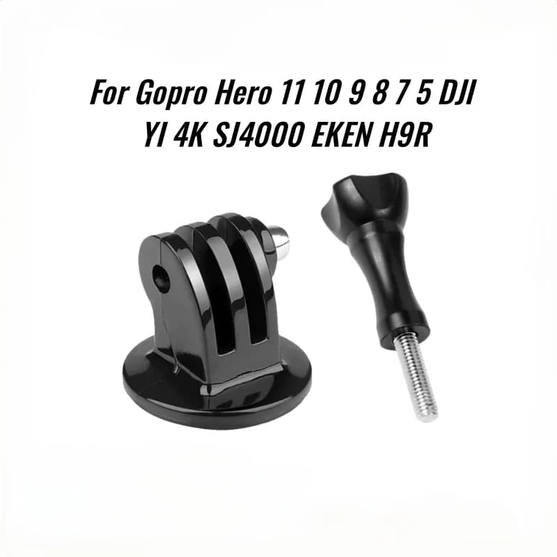 Action Camera Mount Adapters with Long Thumb Screw – Holder Accessories for GoPro Hero 11/10/9/8/7/5 & DJI Tripod