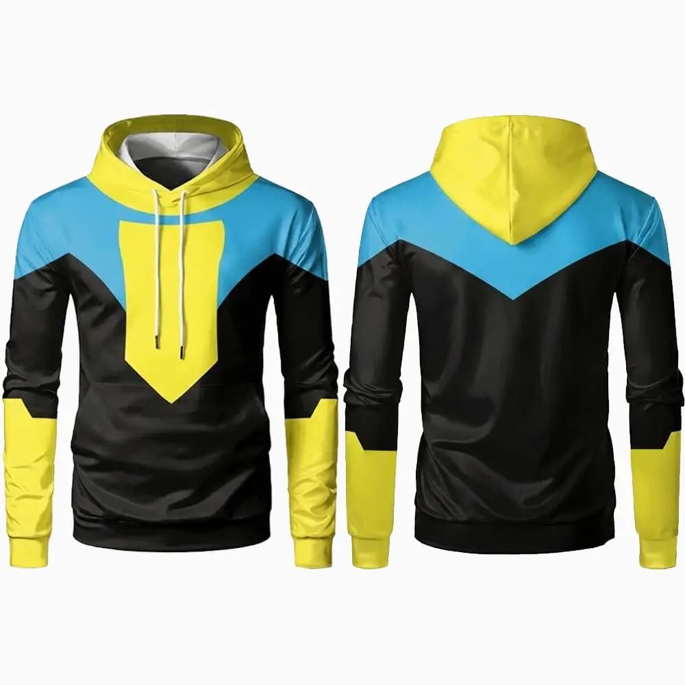 Nuova Felpa con Cappuccio 3D Invincible 2026, Stampa Thin Mark Grayson, Abbigliamento Sportivo Cosplay, Moda Outdoor per Uomo e Donna, Regalo, Top a Maniche Lunghe