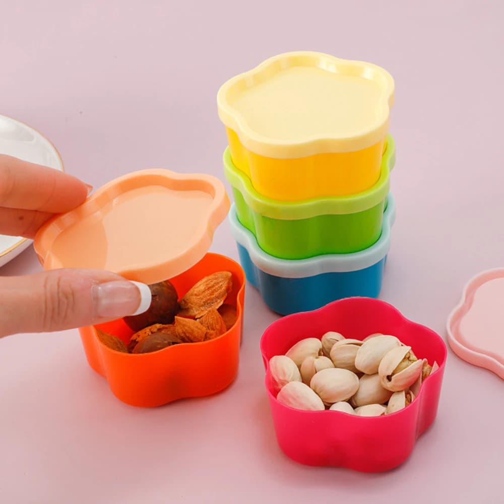 Rainbow candy nut snack storage box Desktop mini storage kitchen seasoning storage box jam box