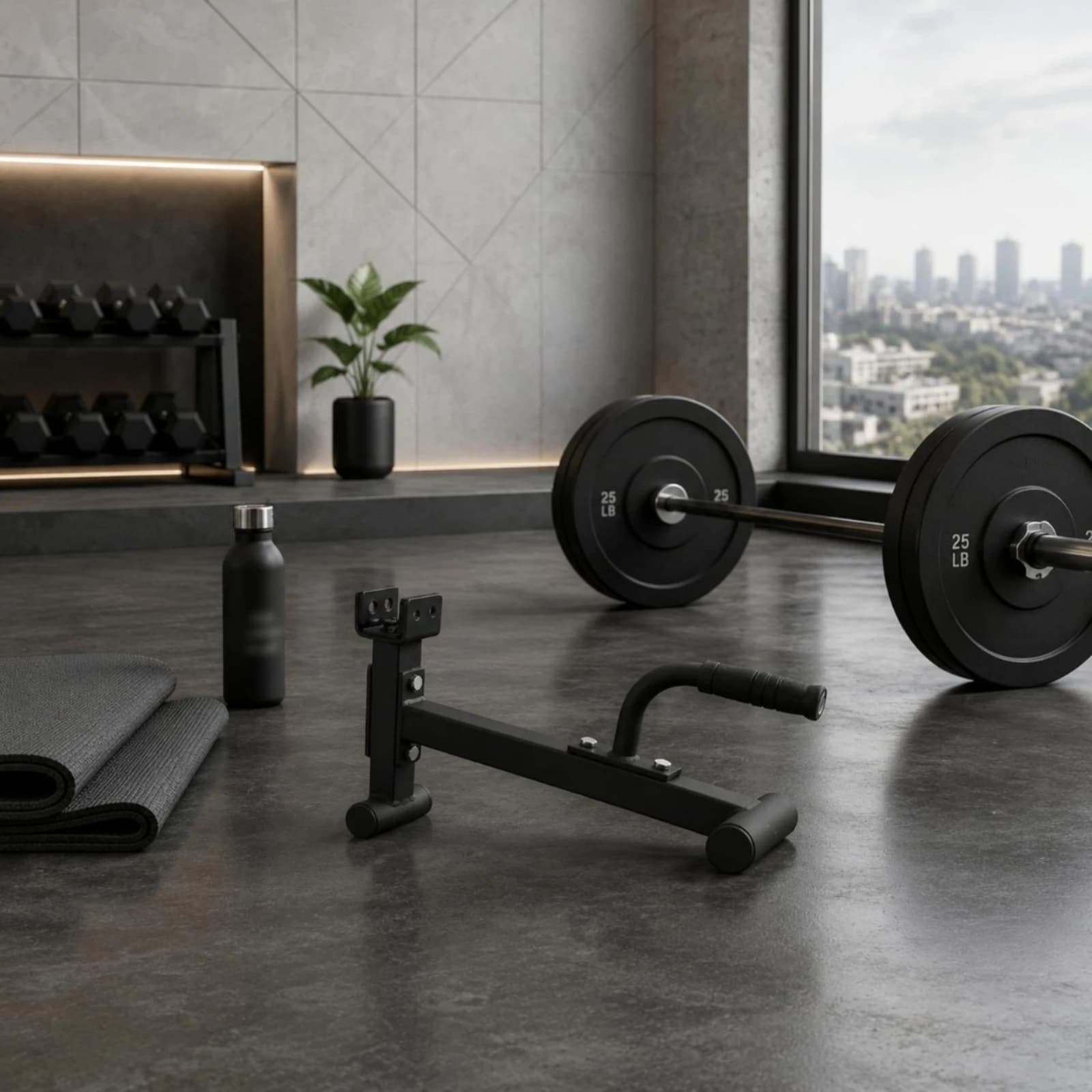 Plate Loading Lift U-shaped Cradle Barbell Jack Weight Plate Changer for Home Workout