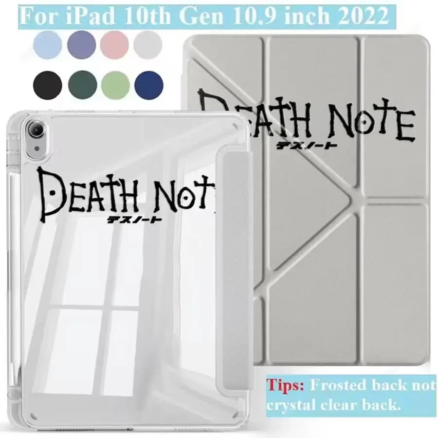 Custodia per Tablet Nera con Stampa a Lettere per iPad Mini 6 7 Pro 11th 10th 9th 8th 7th 12.9 pollici Air 4 5 M3 M2 M4 11 pollici Pro 2025