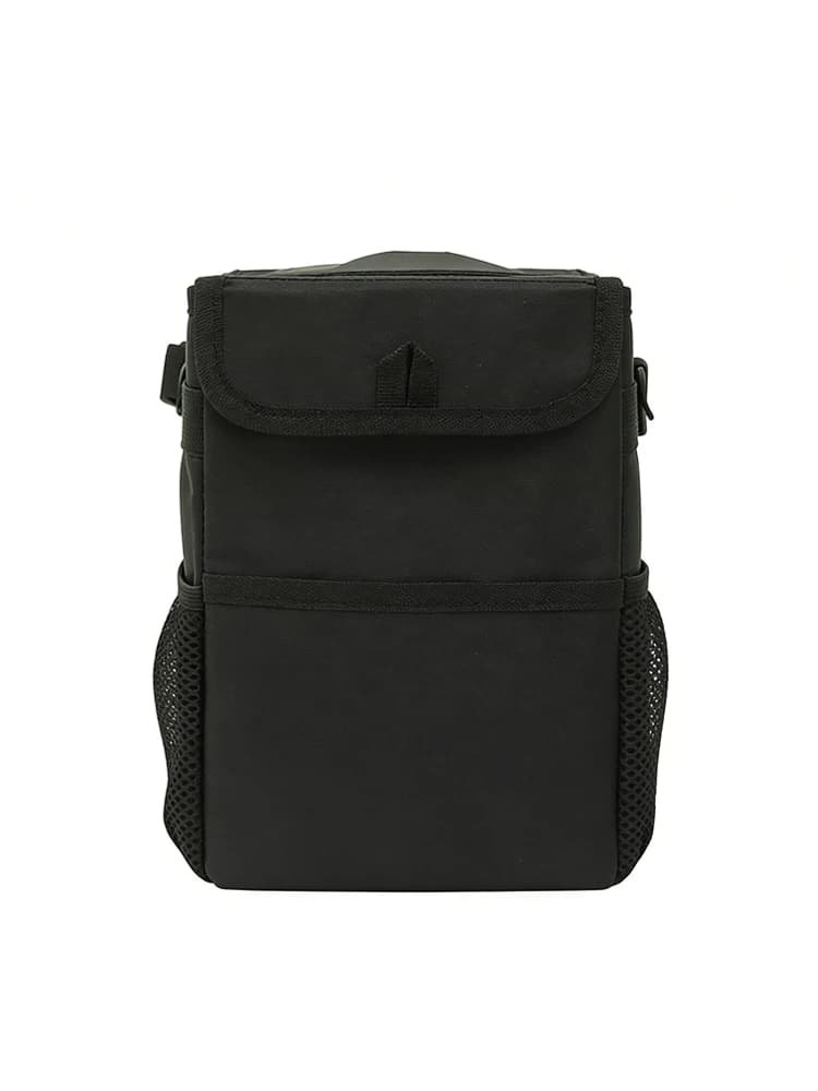 Cestino per auto con coperchio, sacchetto per rifiuti da appendere con tasche portaoggetti, organizer per SUV a prova di perdite, pieghevole e portatile