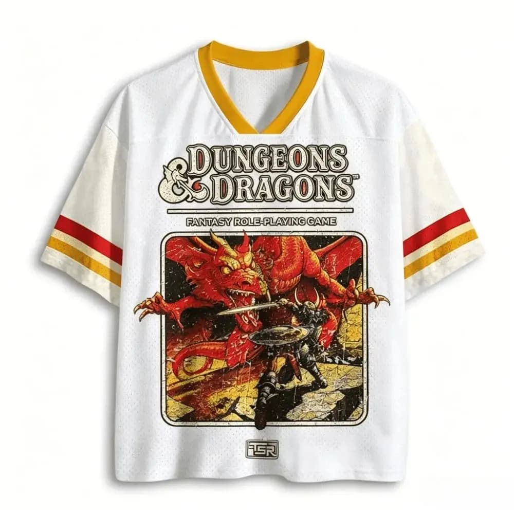 Retro Dragon and Dungeon Fantasy Role-Playing 3D Printed Breathable Quick-Drying Men's T-Shirt Top
