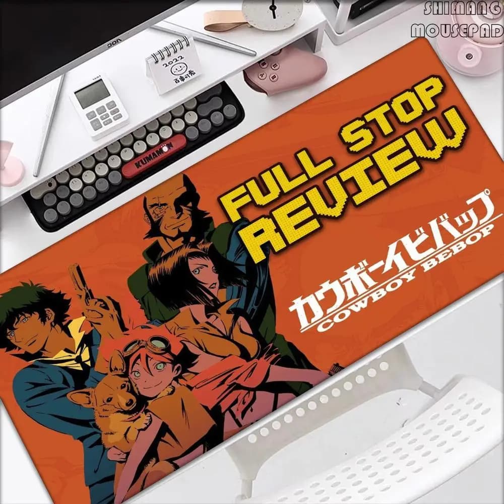Cowboy Bebop Tappetino per mouse Tappetino per mouse da gioco Accessori da gioco Tappetino per scrivania Tappetino per mouse grande Gamer XXL Tappeto per mouse Tappetino per scrivania per PC