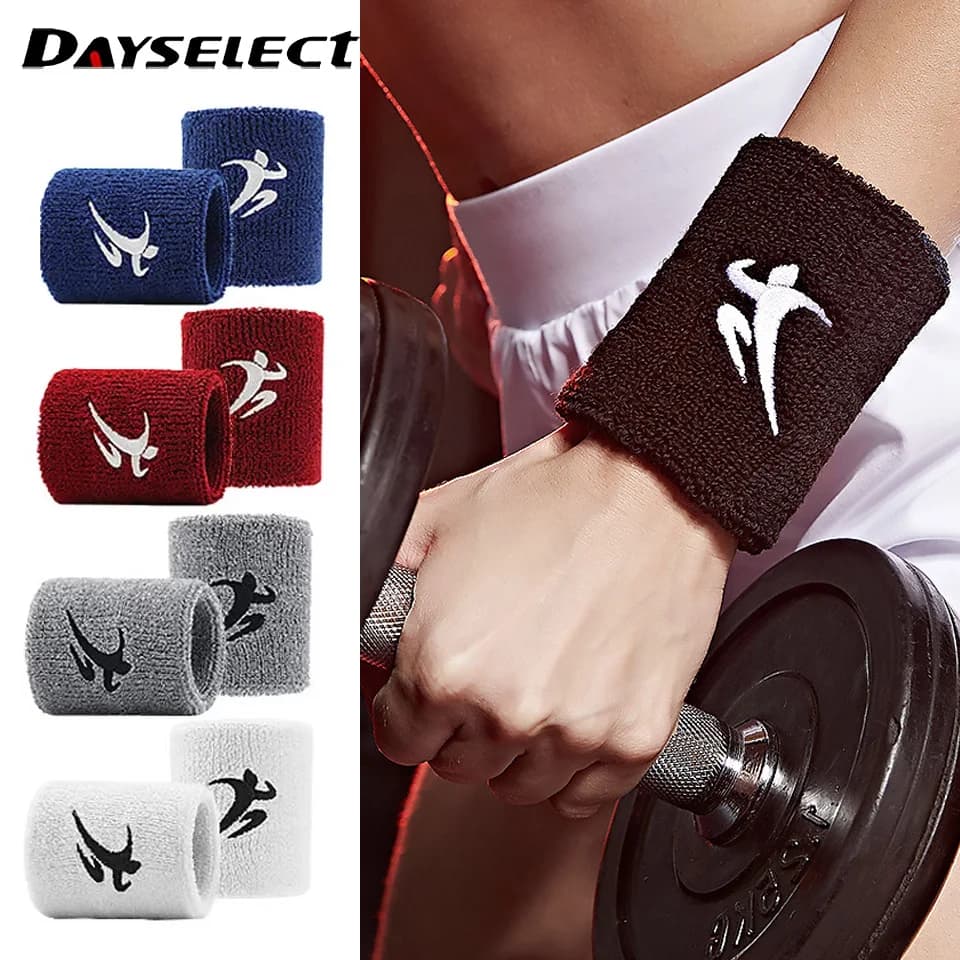 Breathable Sports Wristband with Double Side Design, for Basket, Tennis, Badminton, Cycling, Fitness, Unisex