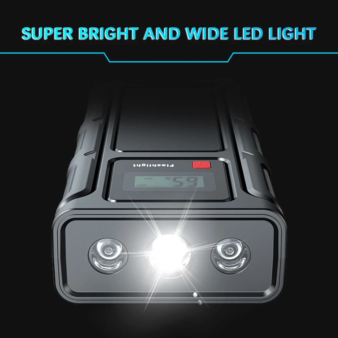 Preciso 12000Mah Avviatore di emergenza per auto Accumulatori e caricabatterie di riserva Dispositivo di avviamento per booster di emergenza per auto Clip per batteria intelligente Spina americana