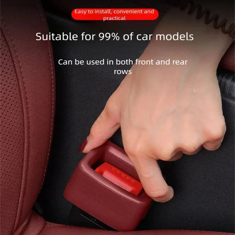 2PCS Car Seat Belt Buckle Cover Anti Scratch Seatbelt Button Protector Seat Belt Protection Cover Car Interior Accessories