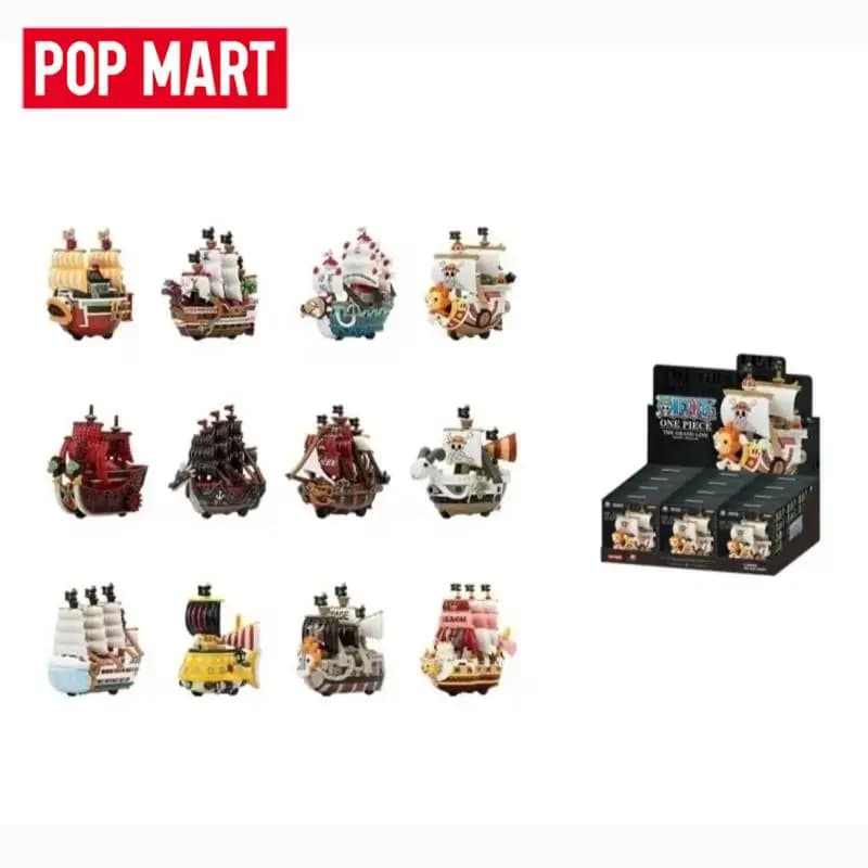 POPMART ONE PIECE THE GRAND LINE SERIES VEHICLES Blind Box Guess Bag Toys Doll Cute Anime Figure Desktop Ornaments Collection