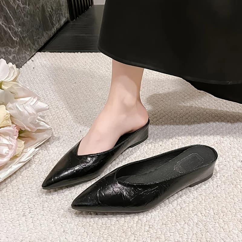 Nuove Scarpe da Donna Primaverili ed Estive con Tacco Basso, Punta Chiusa, Comode, Versatili e Slip-On per Esterni