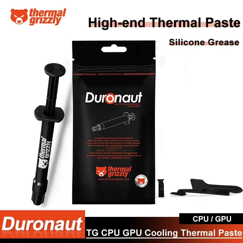 Grasso termico Grizzly Duronaut 2g 6g Grasso termico Pasta termica ad alte prestazioni CPU GPU Grasso siliconico conduttivo termico