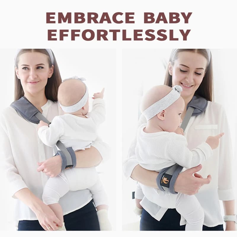 Anello ergonomico per abbraccio laterale per bambini Anello con una sola mano per bambini Tracolla singola Anello avvolgente per tenere in cotone regolabile per bambini