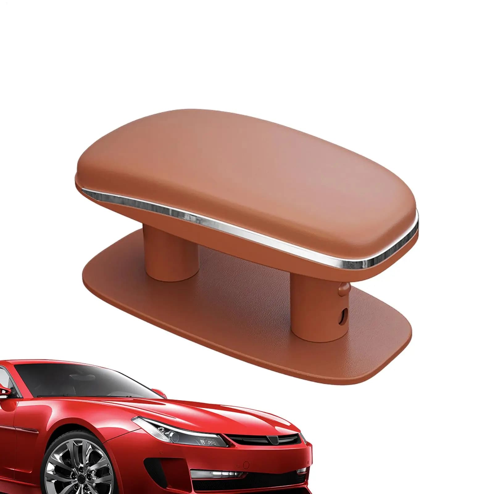 Cuscino universale per bracciolo auto, regolabile in altezza, ergonomico, per console centrale, supporto comfort, adatto alla maggior parte di auto, camion, SUV e veicoli con guida a sinistra.