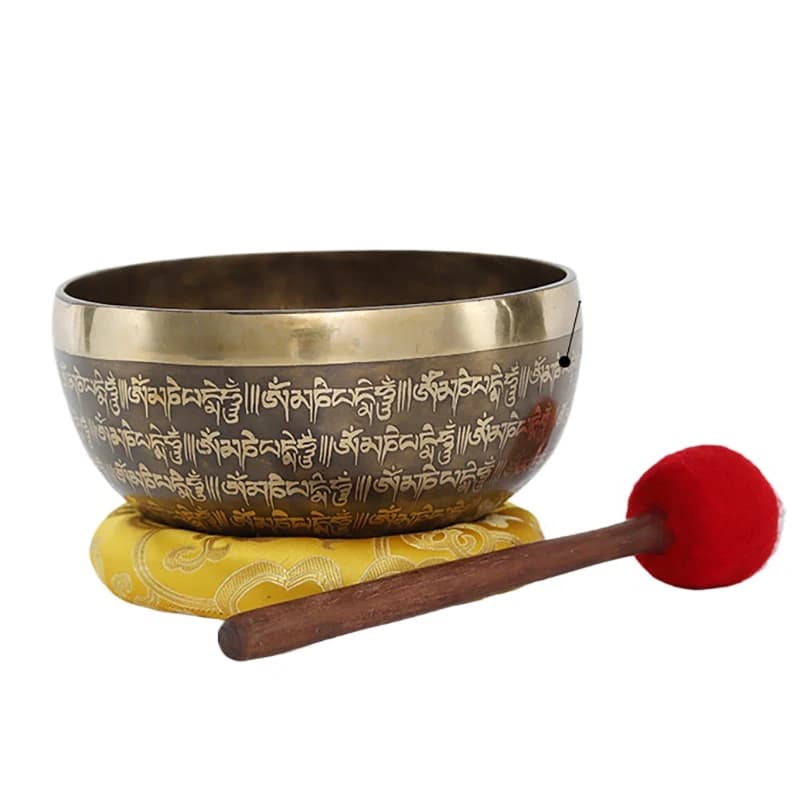 Nepal Handmade Buddha Sound Bowl Yoga Meditation Professional Tibetan Singing Bowls Bronze Chime Meditation Bowl Percussion Gift
