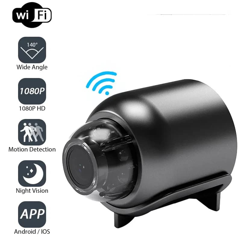Mini telecamera WiFi HD 1080P Visione notturna IR Rilevazione di movimento Telecamere IP Videocamere di sicurezza domestica Baby monitor di sicurezza domestica 2.4G