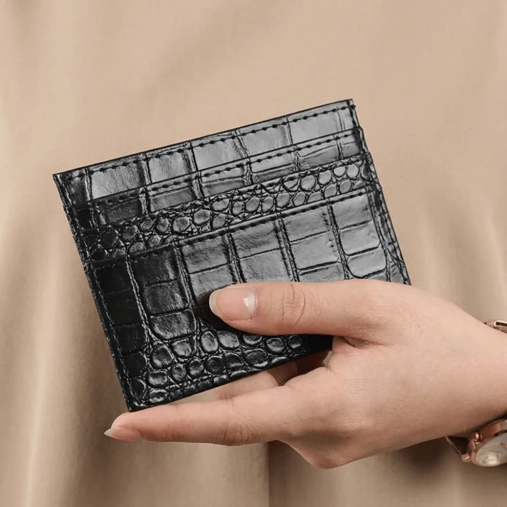 Fashion Solid Color Mini Card Holder Pu Leather Multi-functional Credit Card Holder Ultra-thin Slim Coin Purse Business