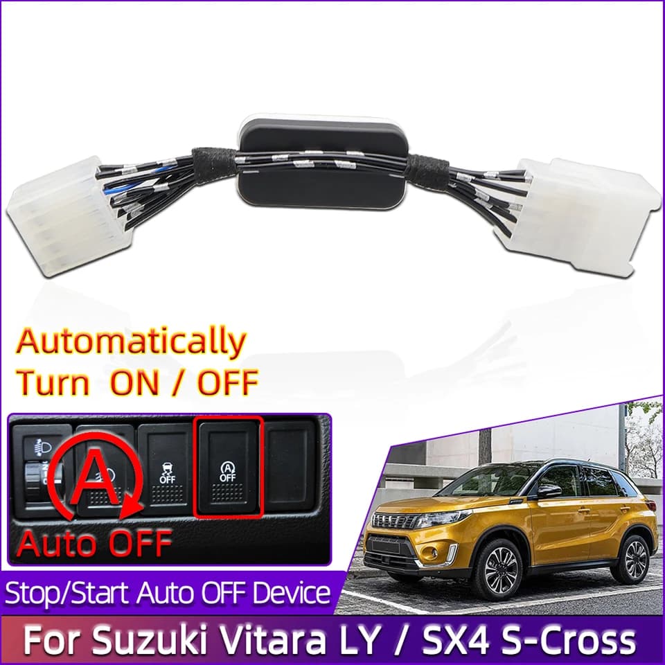 Dispositivo di Disattivazione del Sistema Start-Stop Automatico per Suzuki Vitara LY 2015-2020 SX-4 S-Cross 15-18, Cavo Sensore di Controllo e Accessori