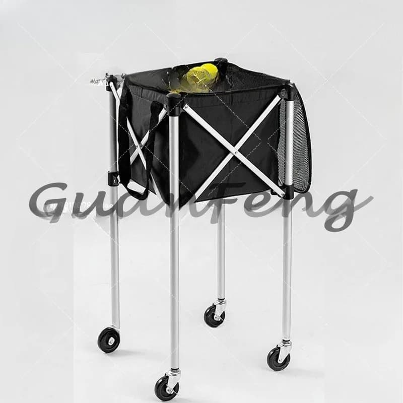 Portable folding aluminum alloy volleyball cart