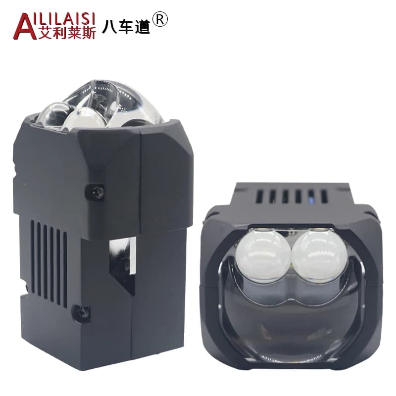 Sistema di illuminazione automatica Mini 1.6 pollici Bi LED obiettivo del proiettore High Low Beam moduli a matrice di luce fari per Auto Laser 120W 6000k 12V