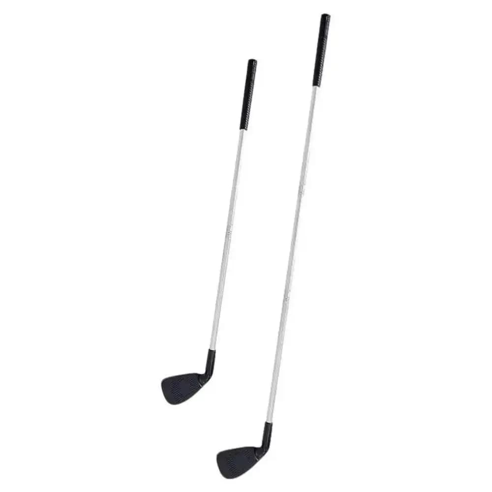 Putter lungo da golf in plastica resistente, argento, nero, staccabile, giocattoli da golf fitness, giochi da golf