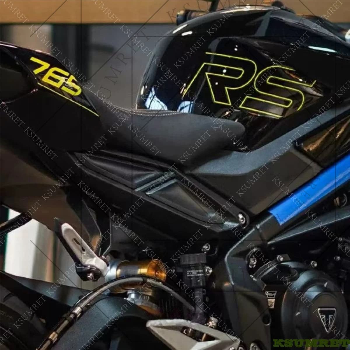 Adesivi per Moto Triumph STREET TRIPLE 765 RS, Accessori Logo, Decalcomania, Emblema Serbatoio Impermeabile