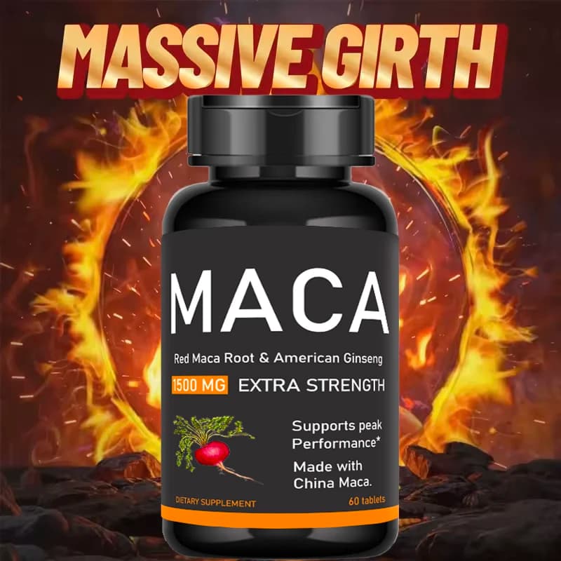 Capsules of epimedium and maca American premium Natural vitality supplement for the support of reproductive health of men