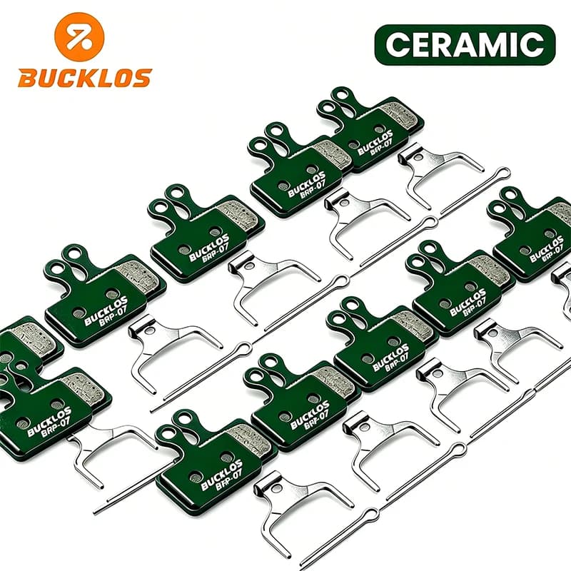 Pastiglie Freno in Ceramica BUCKLOS Ultra Resistenti per Freni a Disco Idraulici SHIMANO K03S K04S K05S MTB Bici da Strada