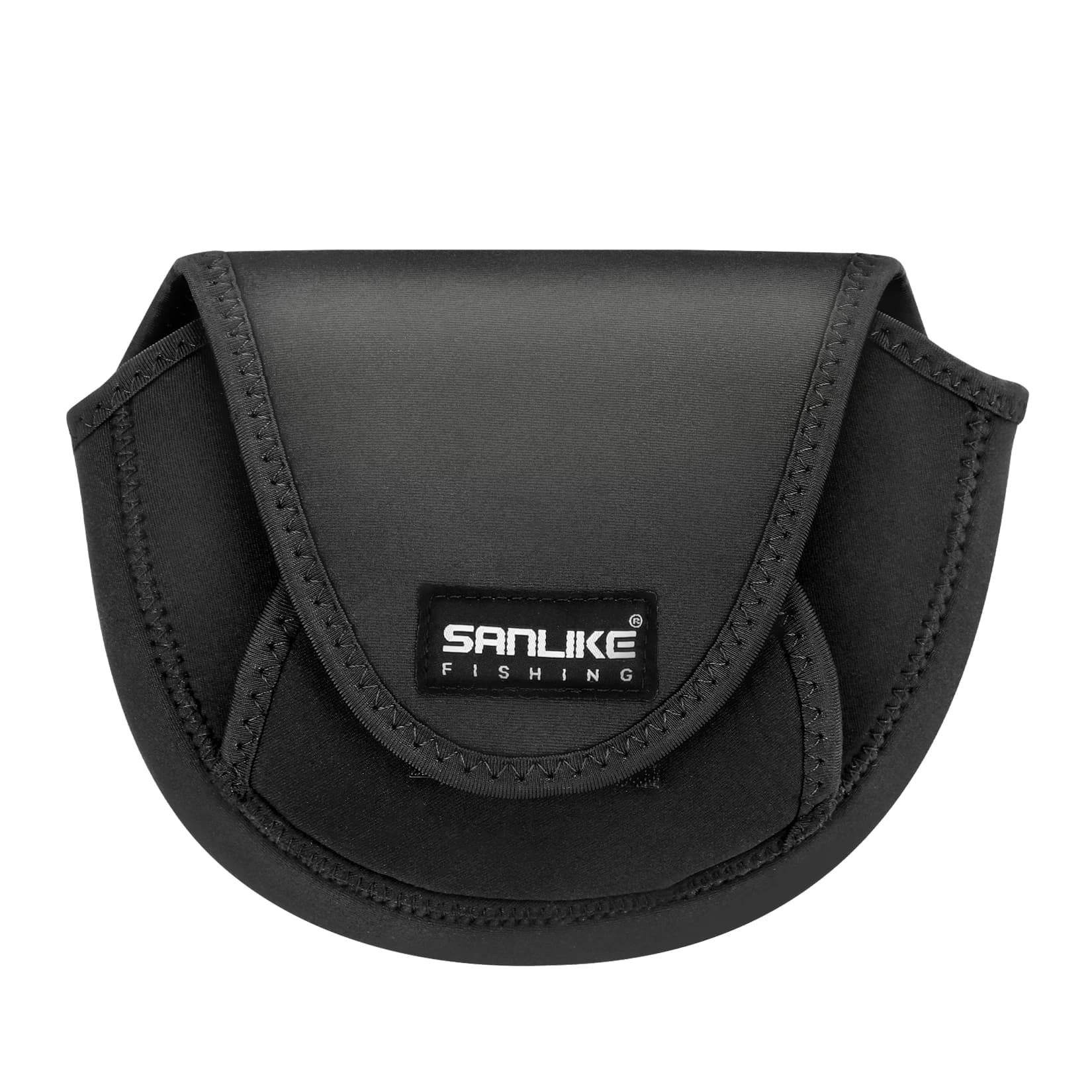 SANLIKE Custodia protettiva per canna da pesca in EVA nera Borsa per mulinello da spinning Custodia protettiva per mulinello da pesca in velcro