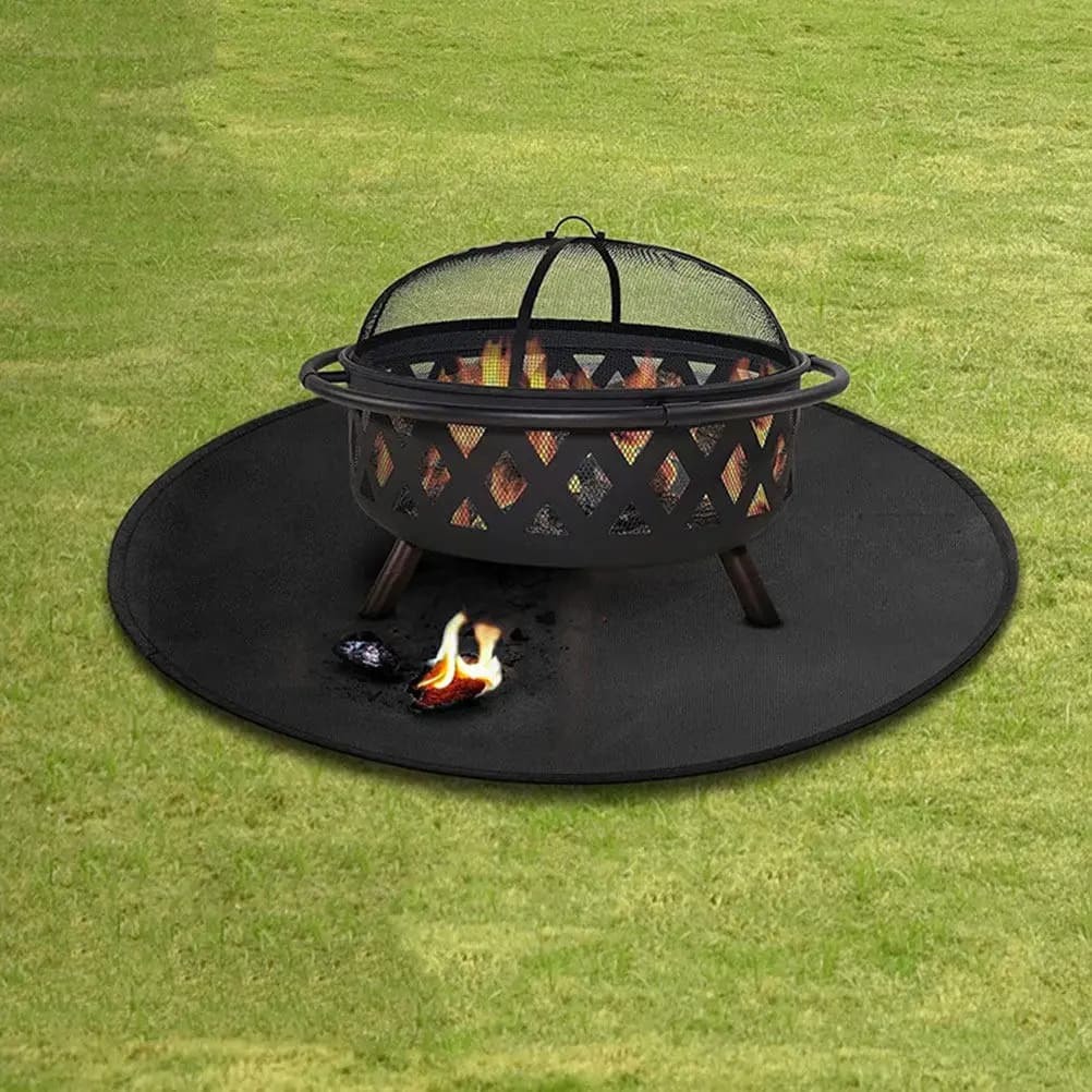 Tappetino Multifunzione per Braciere, Cuscino Ignifugo per Griglia, Deflettore di Calore per Cucina all'Aperto, Campeggio, Feste in Giardino, Picnic