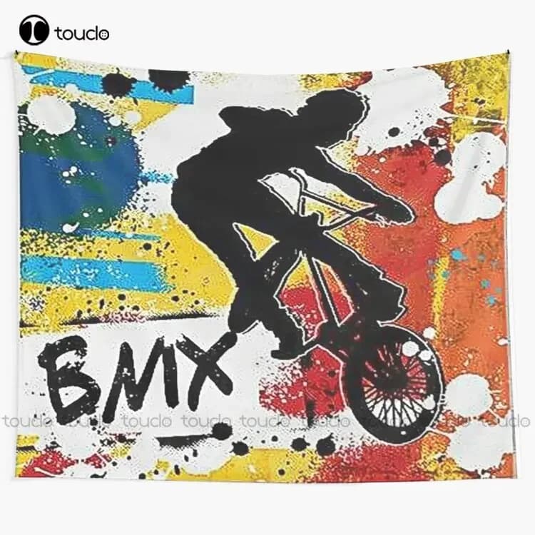 Paint Wall Bmx Art Tapestry Hip Hop Tapestry Tapestry Wall Hanging For Living Room Bedroom Dorm Room Home Decor Wall Covering