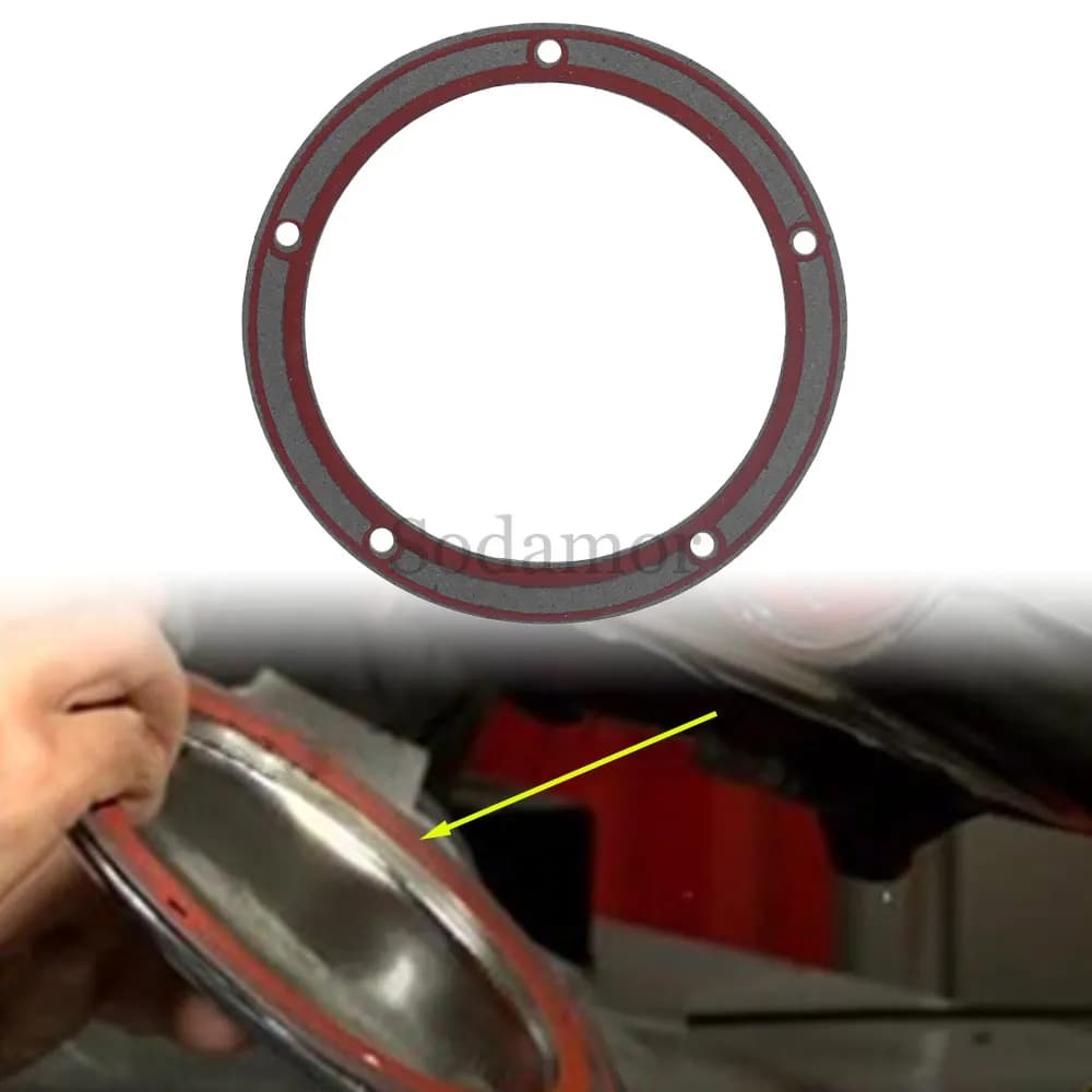 Guarnizione per coperchio Derby leggera e resistente, adatta per Harley Evolution 1340 Twin Cam 2007-2013, guarnizione per coperchio Derby primario a 5 fori
