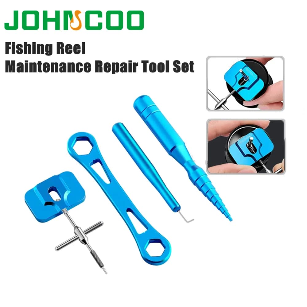 Set of DIY Repair Tools Spinning Baitcasting Reel Parts Pin Remover Fishing Mill Maintenance Tools Kit Fishing Equipment