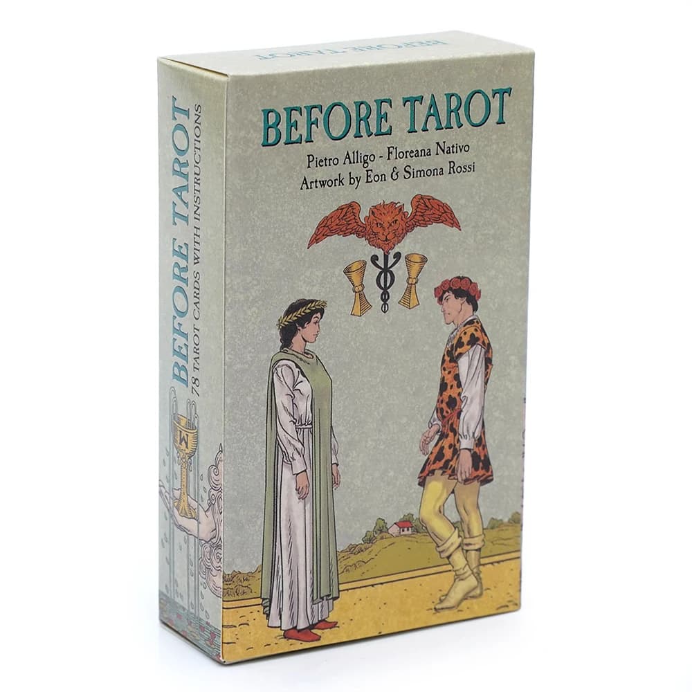 Prima del Tarocchi 78 Mazzo di carte 10,5 * 6,2 cm per principianti Immagini tradizionali Oracle Deck Divinazione Gioco da tavolo Raccolta di giochi